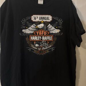 Black Harley-Raffle Graphic T-Shirt